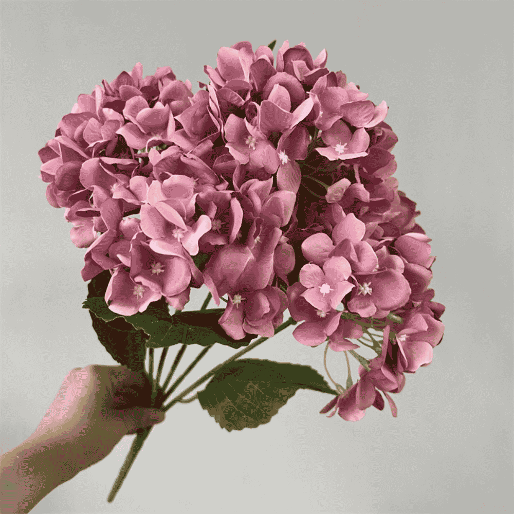 5-Head 45 Petals Silk Artificial Hydrangea Flower