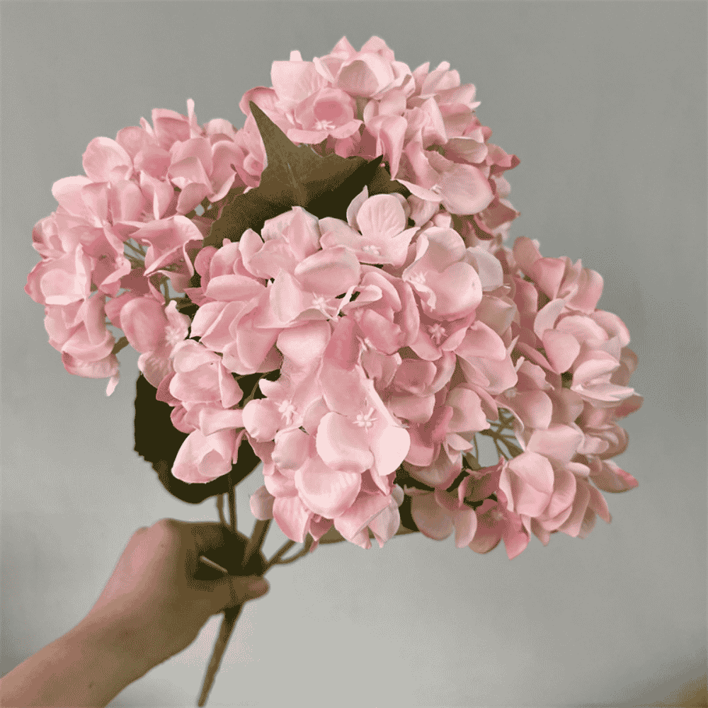 5-Head 45 Petals Silk Artificial Hydrangea Flower