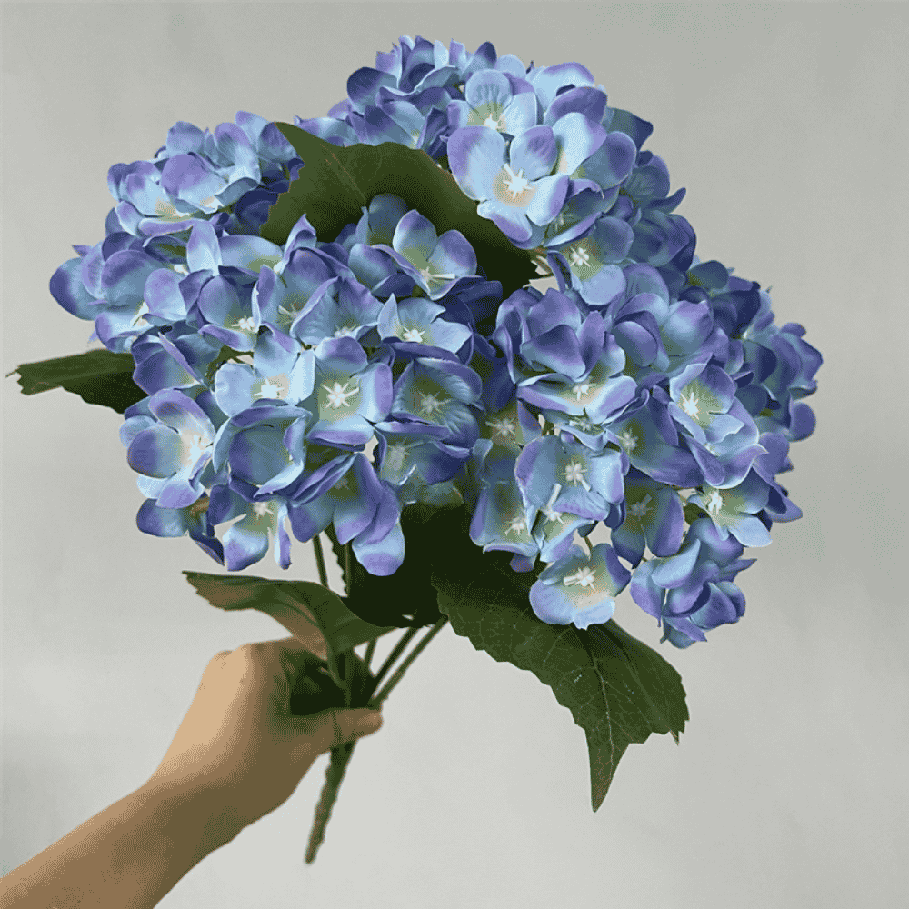 5-Head 45 Petals Silk Artificial Hydrangea Flower
