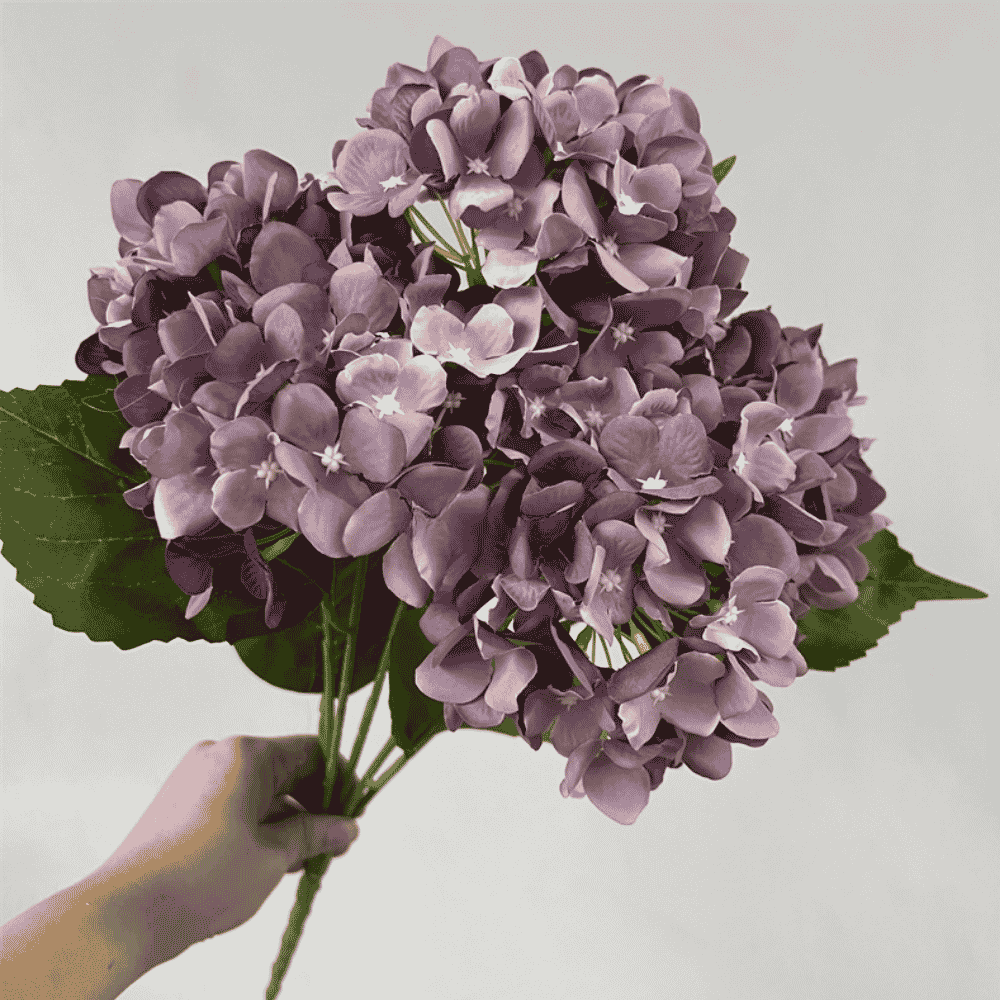 5-Head 45 Petals Silk Artificial Hydrangea Flower