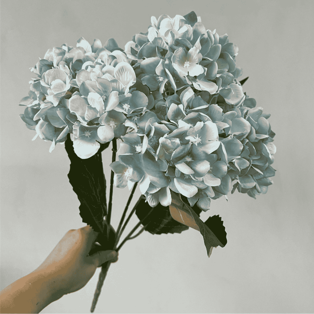5-Head 45 Petals Silk Artificial Hydrangea Flower