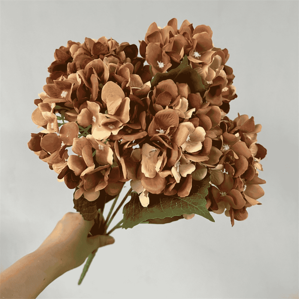 5-Head 45 Petals Silk Artificial Hydrangea Flower