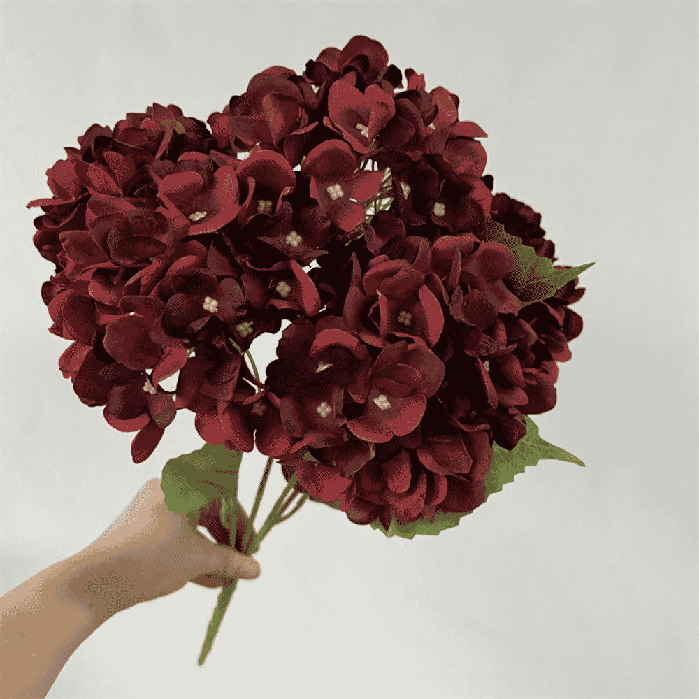 5-Head 45 Petals Silk Artificial Hydrangea Flower