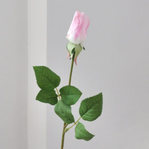 45cm Real Touch Single stem Artificial Rose Bud Flower - Image 10