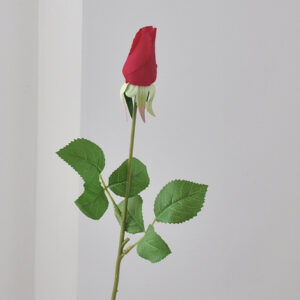 45cm Real Touch Single stem Artificial Rose Bud Flower - Image 6