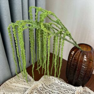 80cm Soft Rubber Artificial Amaranth Hanging Plant