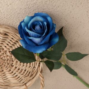 51cm Velvet Single Stem Artificial Rose Flower - Image 10