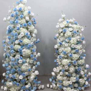 1.8*1.2m Blue Artificial Flower Arch Flower Ball