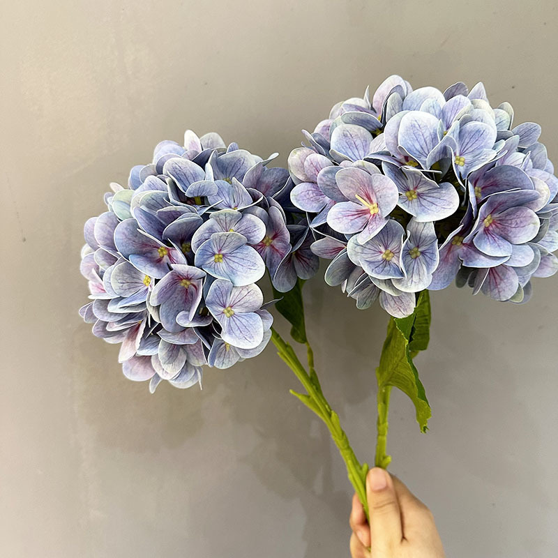 48cm 3D Printing Craft Single Stem Artificial Hydrangea Flower