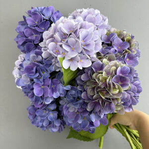 48cm 3D Printing Craft Single Stem Artificial Hydrangea Flower