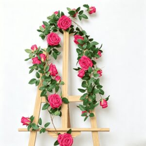 162cm Silk Artificial Rose Flower Vine Hanging Flower Garland - Image 2