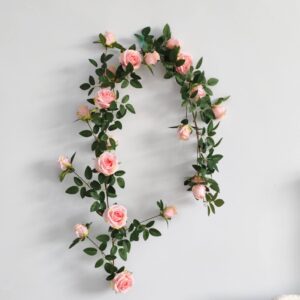 162cm Silk Artificial Rose Flower Vine Hanging Flower Garland - Image 3