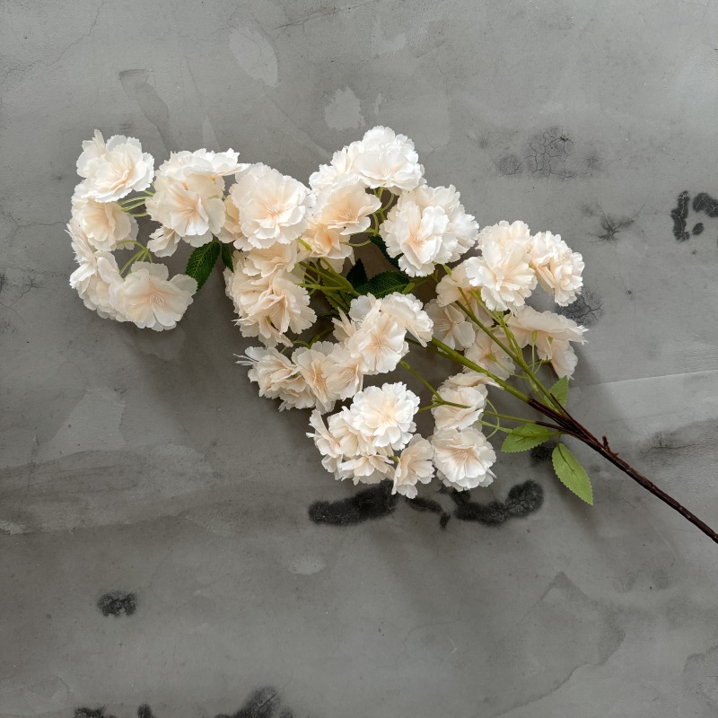 100cm 5-Branched Silk Artificial Cherry Blossom Flower Stem