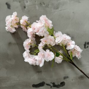 100cm 5-Branched Silk Artificial Cherry Blossom Flower Stem - Image 4