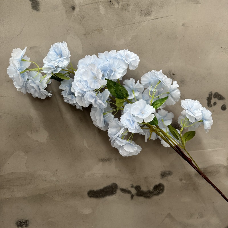 100cm 5-Branched Silk Artificial Cherry Blossom Flower Stem