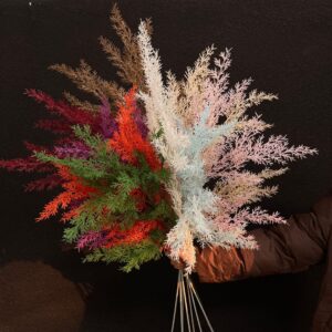 90cm 4-Branched Artificial Greenery Small Pine Sprigs & Misty Grass