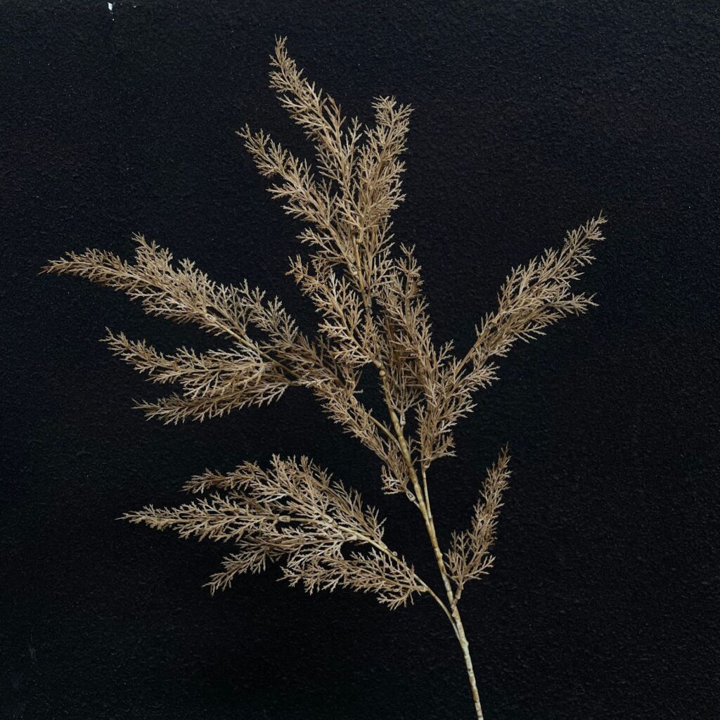 90cm 4-Branched Artificial Greenery Small Pine Sprigs & Misty Grass