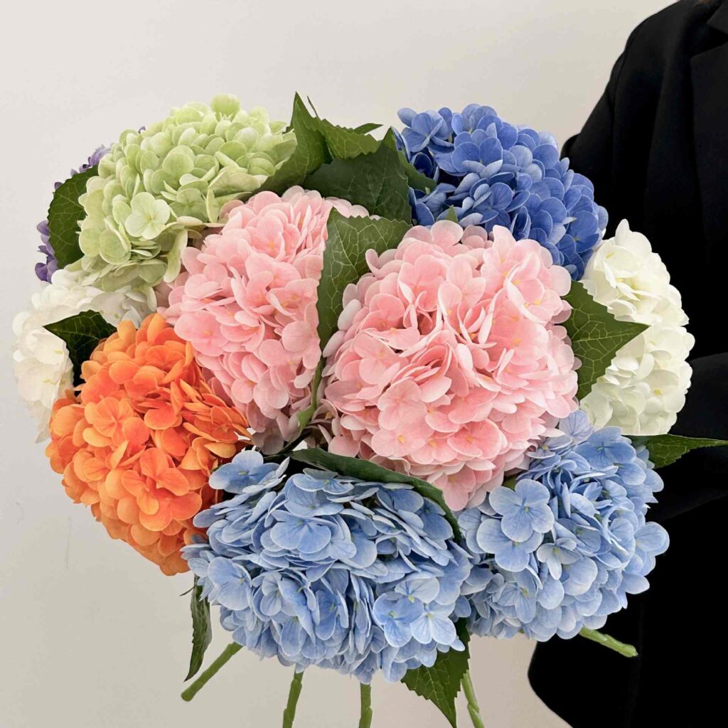 51cm 176 Petals Real Touch Artificial Hydrangea Flower