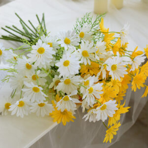 50cm Silk 5-Head Artificial Daisy Flower