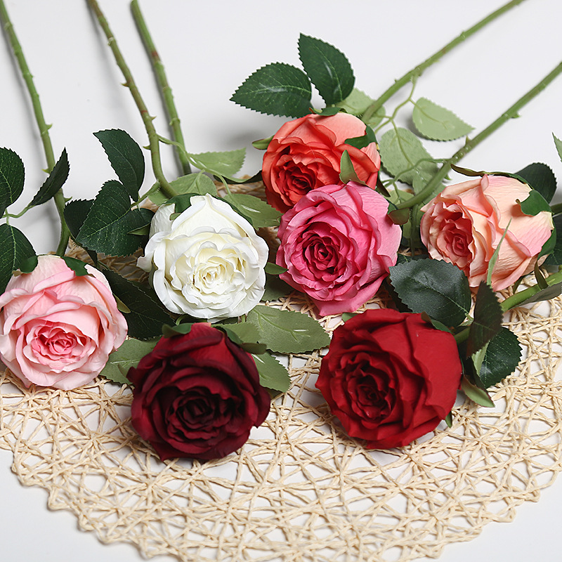 55cm Silk Artificial Rose Flower Manta Rose