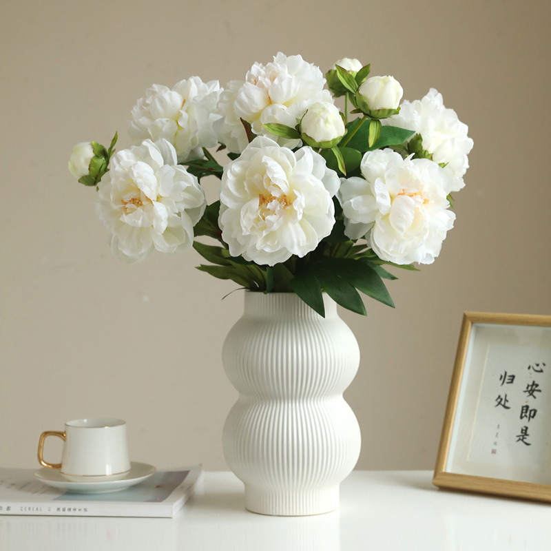 68cm Silk 2-Head Artificial Peony Flower