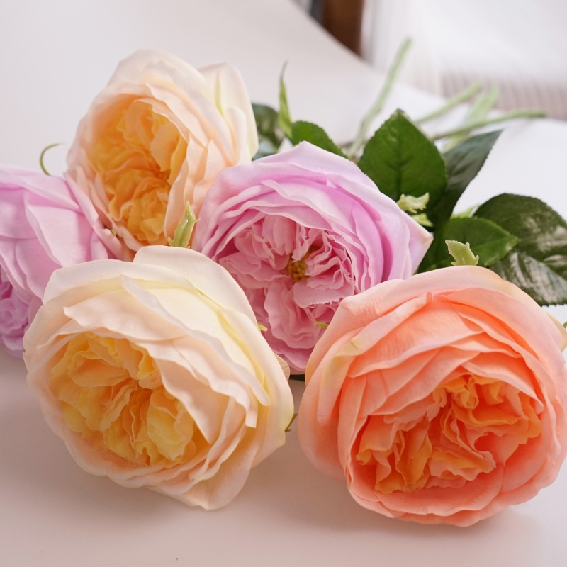 48cm Real Touch Artificial Austin Rose Flower