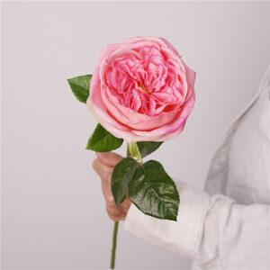 48cm Real Touch Artificial Austin Rose Flower - Image 2