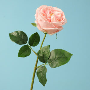 45cm Real Touch  Single Stem Artificial Austin Rose Flower - Image 10
