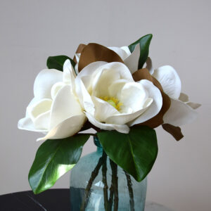 40cm Real Touch Single Head Large Artificial Magnolias - Image 2