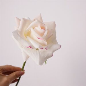 24cm Real Touch Artificial Rose Flower - Image 3