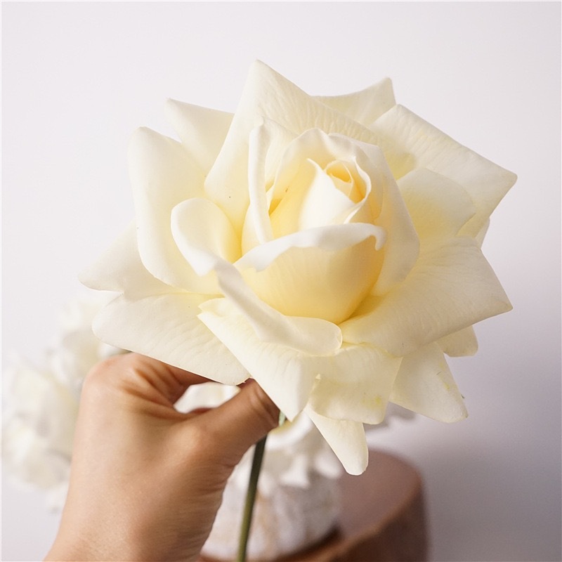 24cm Real Touch Artificial Rose Flower