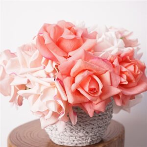 24cm Real Touch Artificial Rose Flower