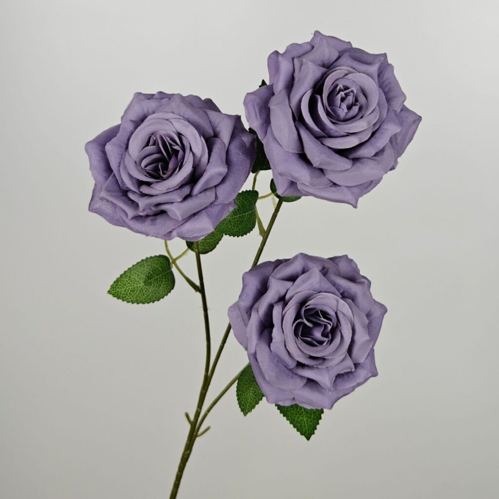 66cm 3-Head Silk Artificial Rose