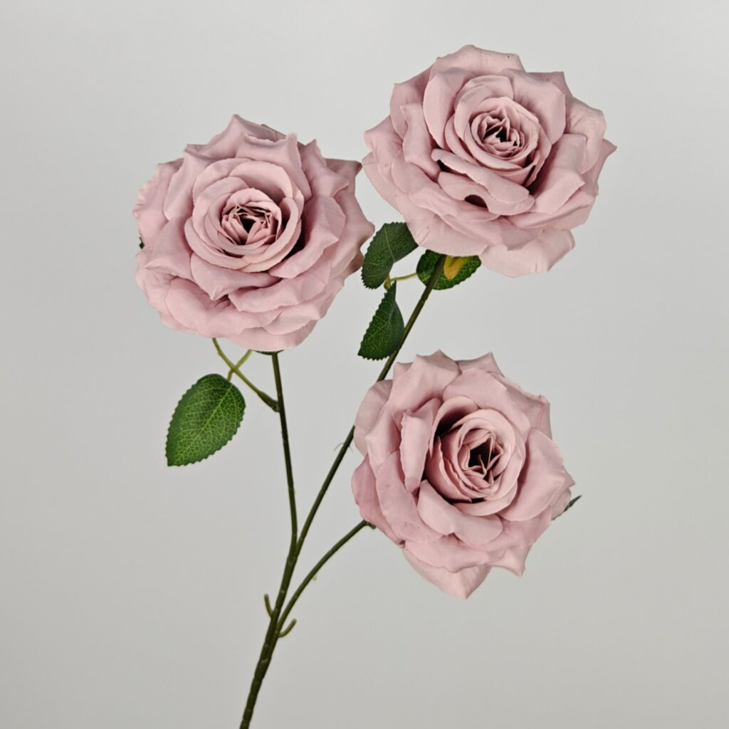 66cm 3-Head Silk Artificial Rose