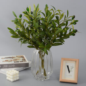 Multi-branched Silk Artificial Olive Stem