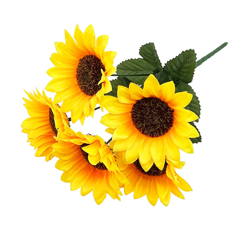 30cm 5-Head Silk Artificial Sunflower