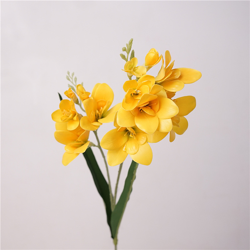 62cm Multi-head Artificial Orchid Flower Freesia