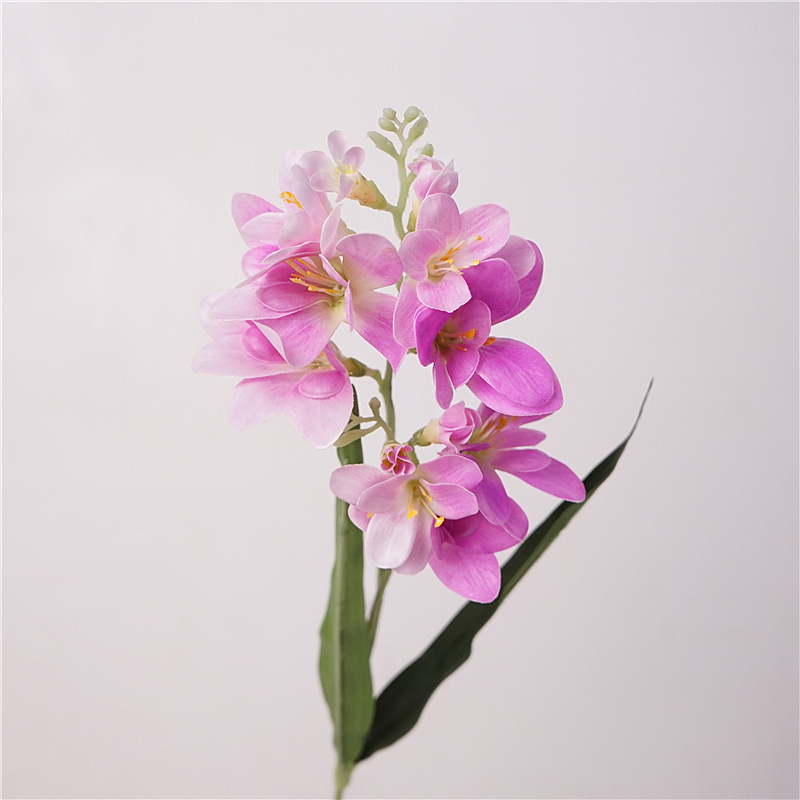 62cm Multi-head Artificial Orchid Flower Freesia