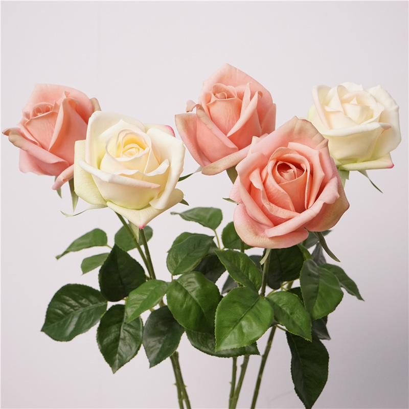 66cm Real Touch Artificial Rose Flower