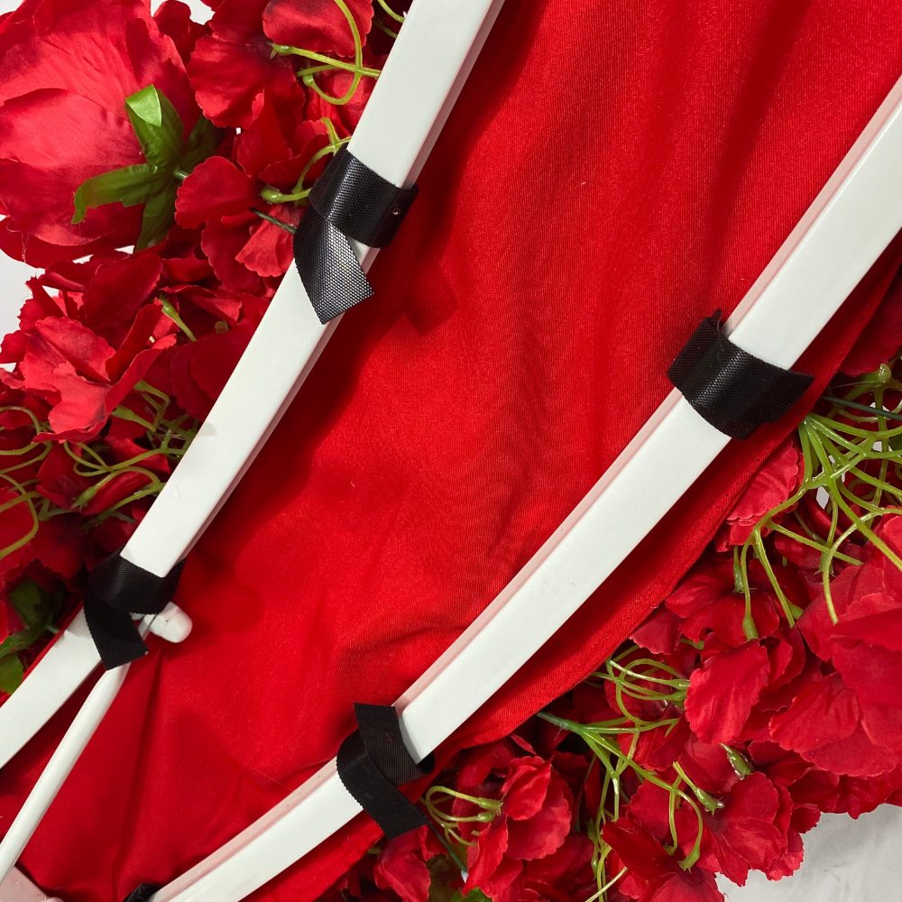 2*2m Red Artificial Flower Heart Shaped Arch