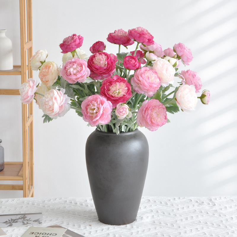 52cm 3-Head Silk Artificial Peony Flower