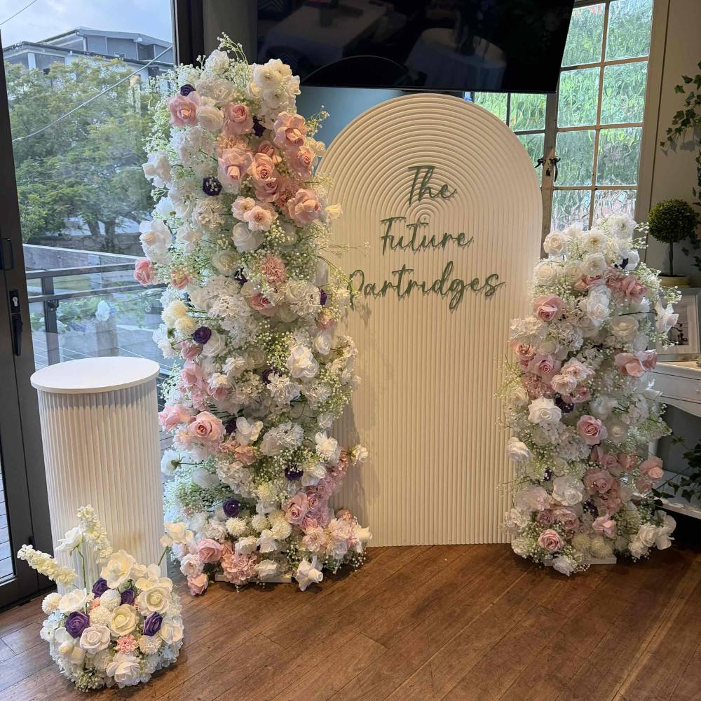 1.8*1.2m Pink Artificial Flower Arch Flower Arrangement