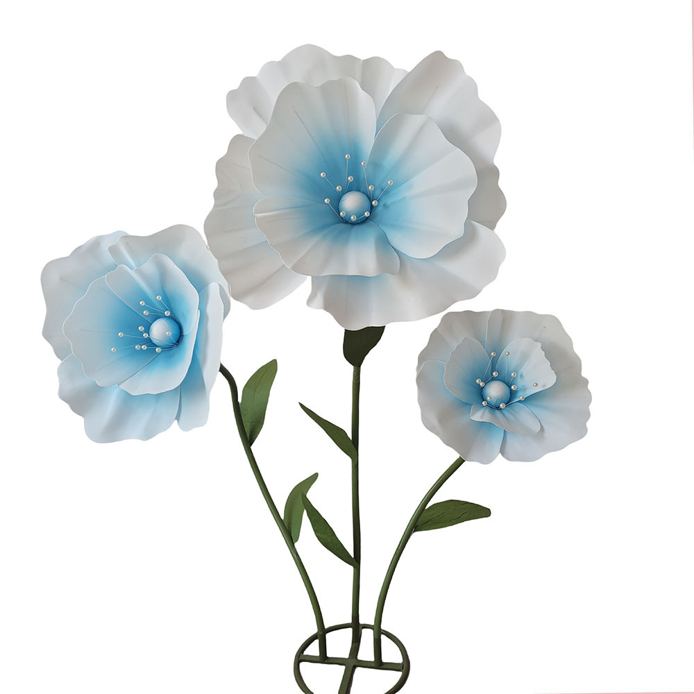 80\120\140cm 3-Head PU Artificial Giant Flowers