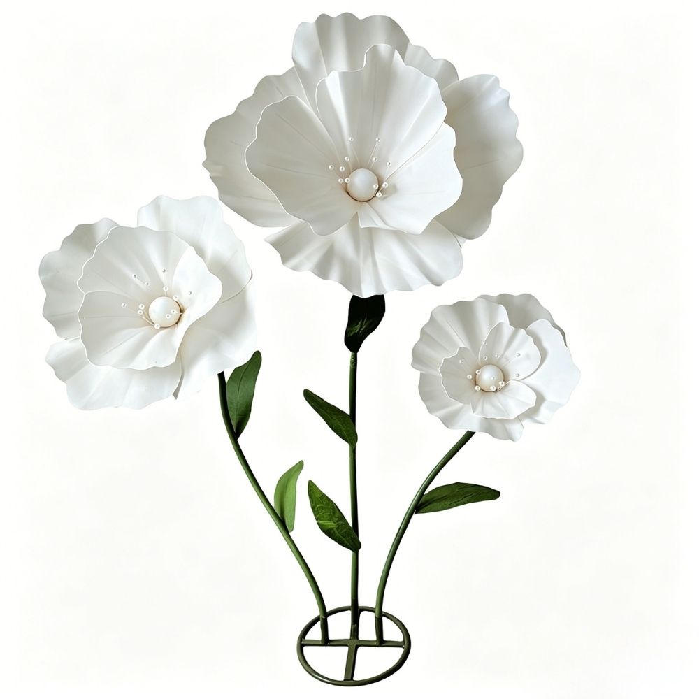 80\120\140cm 3-Head PU Artificial Giant Flowers