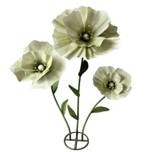 80\120\140cm 3-Head PU Artificial Giant Flowers - Image 4