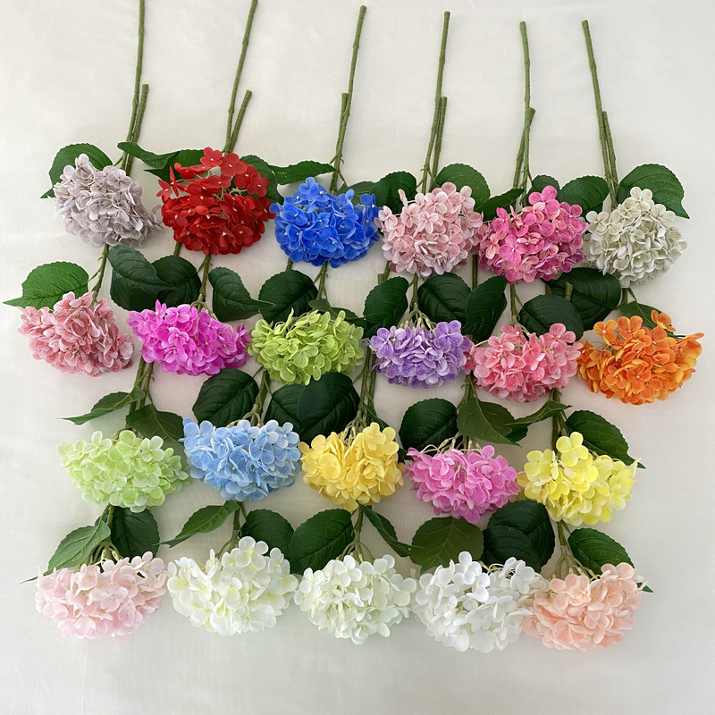 45cm 72 Petals Real Touch Artificial Hydrangea Flower