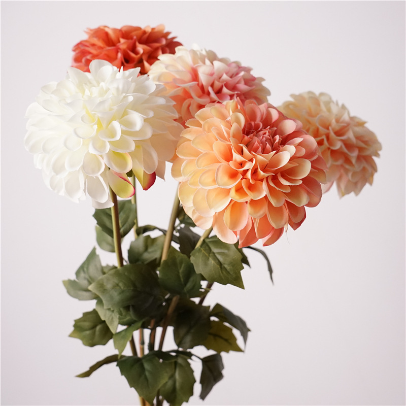 57cm Silk Artificial Chrysanthemum Dahlia Flower