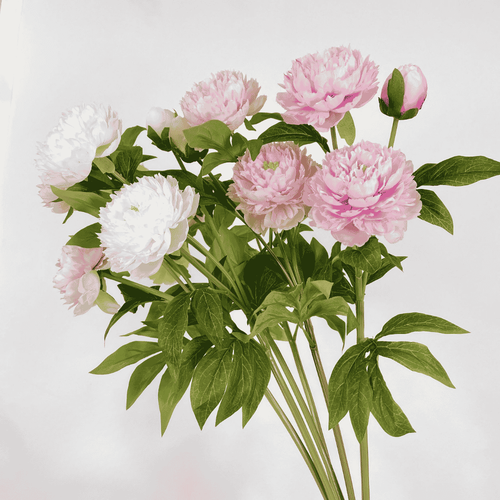 74cm 3-Head Artificial Peony Flower