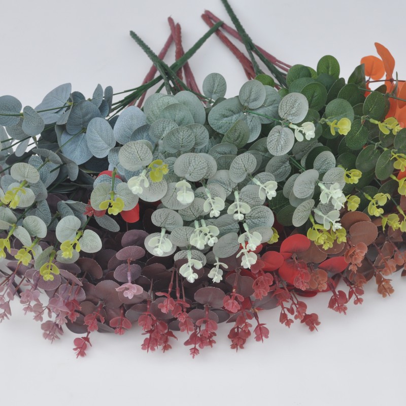 47cm 16-Branch Artificial Eucalyptus Leaves