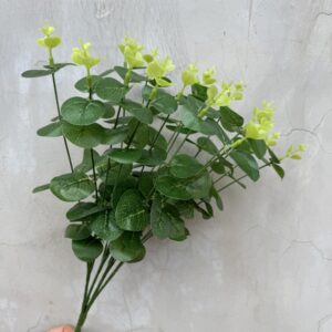 47cm 16-Branch Artificial Eucalyptus Leaves - Image 2